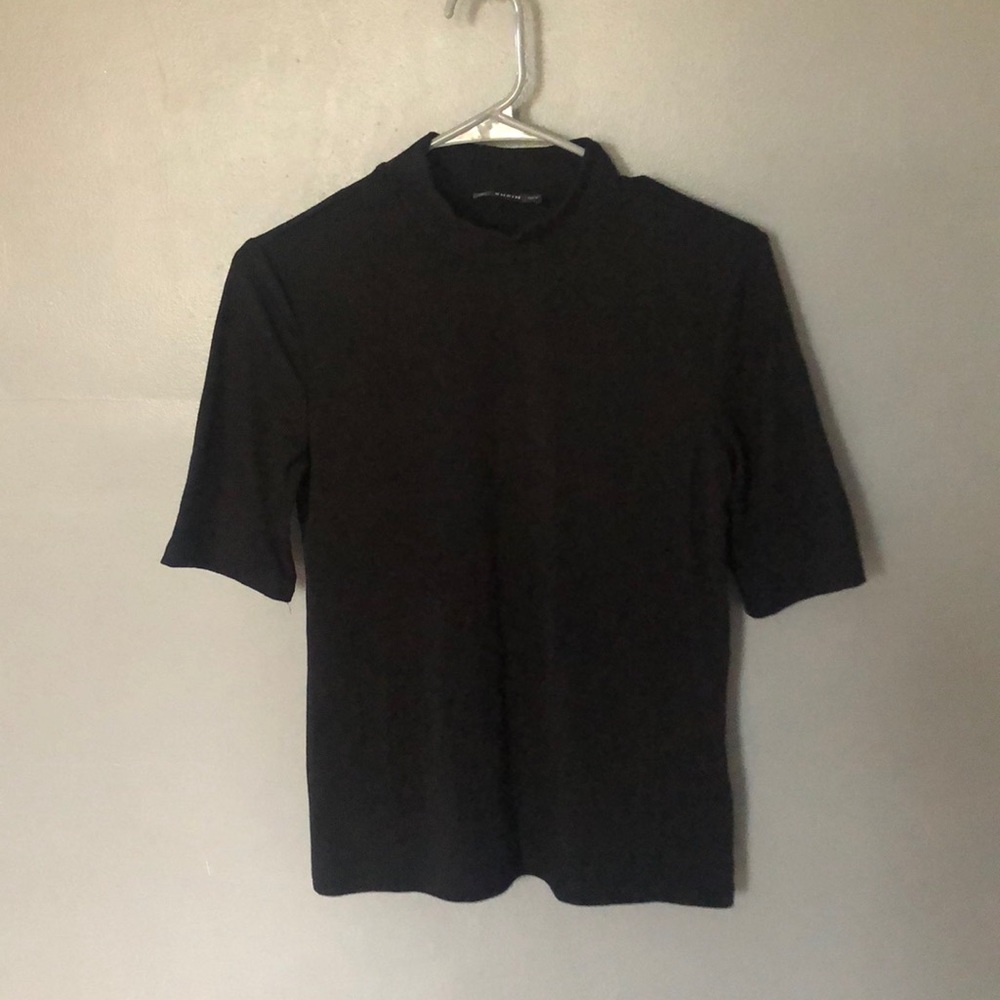 Black short neck shirt- never worn
